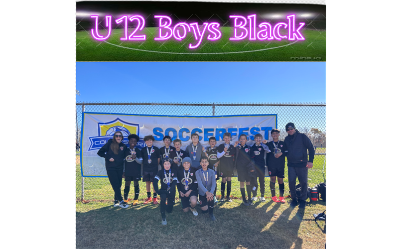 	Congratulations on 2nd place to the u12 boys Black in the Colchester tournament